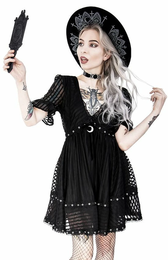 Restyle Dresses A-line Skirt Crescent Charm Lace Mesh Dolly Dress 2 Restyle Dresses A-line Skirt Crescent Charm Lace Mesh Dolly Dress - Image 2