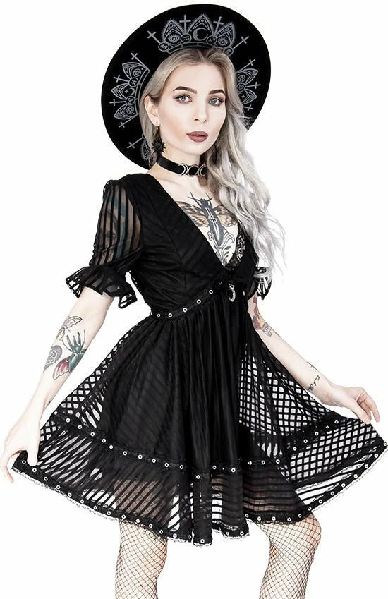Restyle Dresses A-line Skirt Crescent Charm Lace Mesh Dolly Dress 4 Restyle Dresses A-line Skirt Crescent Charm Lace Mesh Dolly Dress - Image 4