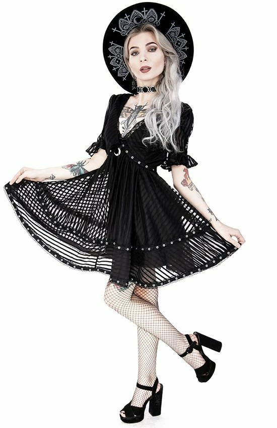 Restyle Dresses A-line Skirt Crescent Charm Lace Mesh Dolly Dress 5 Restyle Dresses A-line Skirt Crescent Charm Lace Mesh Dolly Dress - Image 5