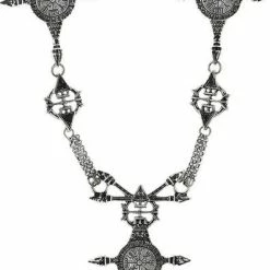 Restyle Necklaces Antique Silver Gothic Pagan Pendant Vegvisir Necklace