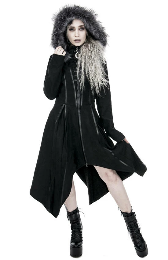 Restyle Coats Artificial Fur Oversized Hood Winter Gothic Coat 1 Restyle Coats Artificial Fur Oversized Hood Winter Gothic Coat