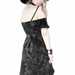 Restyle Dresses Asymmetrical Black Gothic Floral Harness Pentagram Mini Dress 11 Restyle Dresses Asymmetrical Black Gothic Floral Harness Pentagram Mini Dress -Restyle sale Shop asymmetrical black gothic floral harness pentagram mini dress rebelsmarket 5