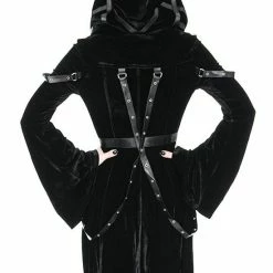 Restyle Jackets Asymmetrical Black Gothic Oversized Hoodie Moon Zipper Jacket -Restyle sale Shop asymmetrical black gothic oversized hoodie moon zipper jacket rebelsmarket 5