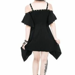 Restyle Dresses Black Gothic Asymmetrical Flared Short Sleeves Tunic Mini Dress 11 Restyle Dresses Black Gothic Asymmetrical Flared Short Sleeves Tunic Mini Dress -Restyle sale Shop black gothic asymmetrical flared short sleeves tunic mini dress rebelsmarket 5