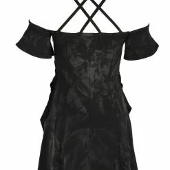 Restyle Dresses Black Gothic Asymmetrical Strappy Pentagram Mini Dress -Restyle sale Shop black gothic asymmetrical strappy pentagram mini dress rebelsmarket 2