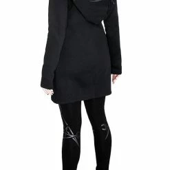 Restyle Black Gothic Elastic Waist Twin Moon Leggings -Restyle sale Shop black gothic elastic waist twin moon leggings rebelsmarket 4