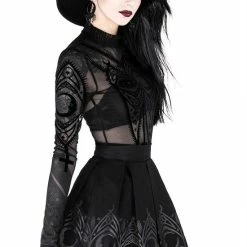 Restyle Skirts Black Gothic Fortune Teller Pleated Mini Skirt 8 Restyle Skirts Black Gothic Fortune Teller Pleated Mini Skirt -Restyle sale Shop black gothic fortune teller pleated mini skirt rebelsmarket 2