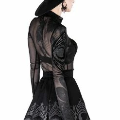 Restyle Skirts Black Gothic Fortune Teller Pleated Mini Skirt 9 Restyle Skirts Black Gothic Fortune Teller Pleated Mini Skirt -Restyle sale Shop black gothic fortune teller pleated mini skirt rebelsmarket 3