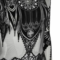 Restyle Standard Tops Black Gothic Inverted Cathedral See-Through Mesh Bodysuit 7 Restyle Standard Tops Black Gothic Inverted Cathedral See-Through Mesh Bodysuit -Restyle sale Shop black gothic inverted cathedral see through mesh bodysuit rebelsmarket 3