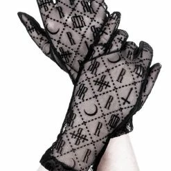 Restyle Black Gothic Mesh Luxurious Goth Gloves 8 Restyle Black Gothic Mesh Luxurious Goth Gloves -Restyle sale Shop black gothic mesh luxurious goth gloves rebelsmarket 2