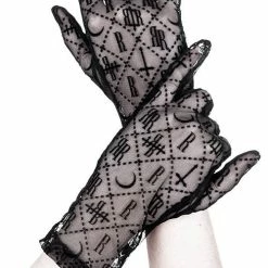 Restyle Black Gothic Mesh Luxurious Goth Gloves 11 Restyle Black Gothic Mesh Luxurious Goth Gloves -Restyle sale Shop black gothic mesh luxurious goth gloves rebelsmarket 5