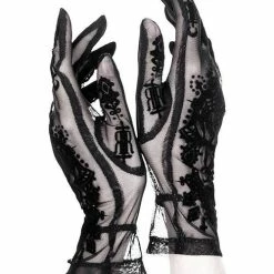 Restyle Gloves Black Gothic Mesh Saint Goth Sleeves -Restyle sale Shop black gothic mesh saint goth sleeves rebelsmarket 2