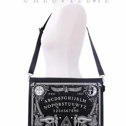 Restyle Purses & Handbags Black Gothic Occult Spirit Board Planchette Handbag -Restyle sale Shop black gothic occult spirit board planchette handbag rebelsmarket 5