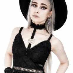 Restyle Standard Tops Black Gothic Pentagram Transparent Belt Peplum Lace Top 9 Restyle Standard Tops Black Gothic Pentagram Transparent Belt Peplum Lace Top -Restyle sale Shop black gothic pentagram transparent belt peplum lace top rebelsmarket 3