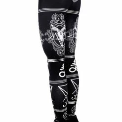 Restyle Black Gothic Ram Skulls Pentagrams Leviatan Crosses Leggings -Restyle sale Shop black gothic ram skulls pentagrams leviatan crosses leggings rebelsmarket 4