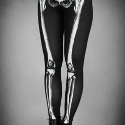 Restyle Black Gothic Skeleton Print Leggings 7 Restyle Black Gothic Skeleton Print Leggings -Restyle sale Shop black gothic skeleton print leggings rebelsmarket 2