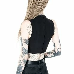 Restyle Standard Tops Black Gothic Sleeveless Villain Harness Crop Top 10 Restyle Standard Tops Black Gothic Sleeveless Villain Harness Crop Top -Restyle sale Shop black gothic sleeveless villain harness crop top rebelsmarket 4