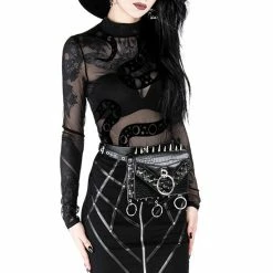 Restyle Standard Tops Black Gothic Snake Print See-Through Mesh Turtleneck Bodysuit 7 Restyle Standard Tops Black Gothic Snake Print See-Through Mesh Turtleneck Bodysuit -Restyle sale Shop black gothic snake print see through mesh turtleneck bodysuit rebelsmarket 3