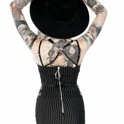 Restyle Dresses Black Gothic Steampunk Collared Pinstripe Mini Dress 11 Restyle Dresses Black Gothic Steampunk Collared Pinstripe Mini Dress -Restyle sale Shop black gothic steampunk collared pinstripe mini dress rebelsmarket 5