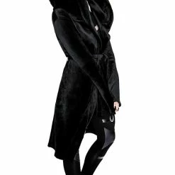 Restyle Hoodies & Sweatshirts Black Gothic Velvet Reaper With Big Hood -Restyle sale Shop black gothic velvet reaper with big hood restyle rebelsmarket 3