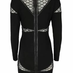 Restyle Dresses Black Gothic Zipper Pencil Dress With Panels 7 Restyle Dresses Black Gothic Zipper Pencil Dress With Panels -Restyle sale Shop black gothic zipper pencil dress with panels rebelsmarket 2