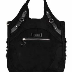 Restyle Purses & Handbags Black Harness Arm Big Tote Bag -Restyle sale Shop black harness arm big tote bag restyle rebelsmarket 4