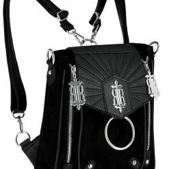 Restyle Purses & Handbags Circe Backpack And Bag In One Logo Gothic Purse -Restyle sale Shop circe backpack and bag in one logo gothic purse restyle rebelsmarket 5
