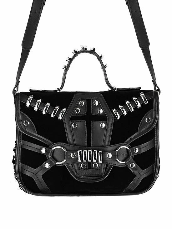 Restyle Purses & Handbags Coffin Purse Gothic Bag With A Harness 1 Restyle Purses & Handbags Coffin Purse Gothic Bag With A Harness