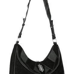 Restyle Purses & Handbags Croissant Logo Patchwork Black Crescent Purse -Restyle sale Shop croissant logo patchwork black crescent purse rebelsmarket 4