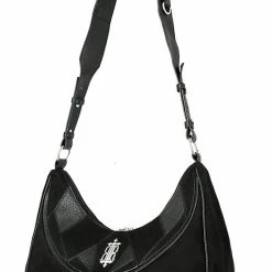 Restyle Purses & Handbags Croissant Logo Patchwork Black Crescent Purse -Restyle sale Shop croissant logo patchwork black crescent purse rebelsmarket 5