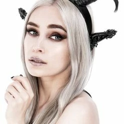 Restyle Hair Accessories Dark Elf Gothic Headpiece With Horns And Ears 8 Restyle Hair Accessories Dark Elf Gothic Headpiece With Horns And Ears -Restyle sale Shop dark elf gothic headpiece with horns and ears rebelsmarket 2