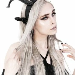 Restyle Hair Accessories Dark Elf Gothic Headpiece With Horns And Ears 10 Restyle Hair Accessories Dark Elf Gothic Headpiece With Horns And Ears -Restyle sale Shop dark elf gothic headpiece with horns and ears rebelsmarket 4