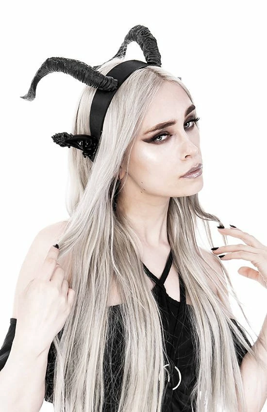 Restyle Hair Accessories Dark Elf Gothic Headpiece With Horns And Ears 5 Restyle Hair Accessories Dark Elf Gothic Headpiece With Horns And Ears - Image 5