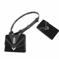 Restyle Belts & Buckles Devanna Black Belt With Detachable Pouches -Restyle sale Shop devanna black belt with detachable pouches rebelsmarket 2