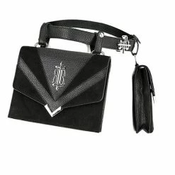 Restyle Belts & Buckles Devanna Black Belt With Detachable Pouches -Restyle sale Shop devanna black belt with detachable pouches rebelsmarket 3