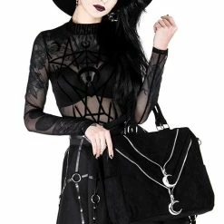 Restyle Purses & Handbags Double Zipped Moon Gothic Shopper Handbag -Restyle sale Shop double zipped moon gothic shopper handbag rebelsmarket 2