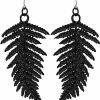 Restyle Fern Earrings Black