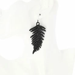 Restyle Fern Earrings Black -Restyle sale Shop fern earrings black restyle rebelsmarket 2
