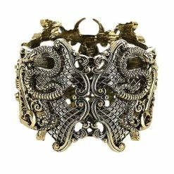 Restyle Bracelets Gold Gothic Snake Wide Bracelet -Restyle sale Shop gold gothic snake wide bracelet rebelsmarket 2