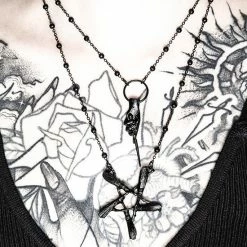 Restyle Necklaces Gothic Broom Pentagram Silver Pendant 10 Restyle Necklaces Gothic Broom Pentagram Silver Pendant -Restyle sale Shop gothic broom pentagram silver pendant rebelsmarket 4