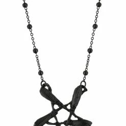 Restyle Necklaces Gothic Broom Pentagram Silver Pendant 11 Restyle Necklaces Gothic Broom Pentagram Silver Pendant -Restyle sale Shop gothic broom pentagram silver pendant rebelsmarket 5