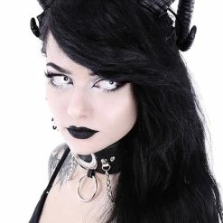 Restyle Hair Accessories Gothic Headpiece Satan Horns Sinister & Roses Headband 9 Restyle Hair Accessories Gothic Headpiece Satan Horns Sinister & Roses Headband -Restyle sale Shop gothic headpiece satan horns sinister and roses headband rebelsmarket 3