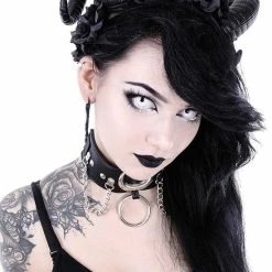 Restyle Hair Accessories Gothic Headpiece Satan Horns Sinister & Roses Headband 10 Restyle Hair Accessories Gothic Headpiece Satan Horns Sinister & Roses Headband -Restyle sale Shop gothic headpiece satan horns sinister and roses headband rebelsmarket 4
