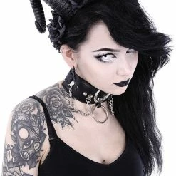 Restyle Hair Accessories Gothic Headpiece Satan Horns Sinister & Roses Headband 11 Restyle Hair Accessories Gothic Headpiece Satan Horns Sinister & Roses Headband -Restyle sale Shop gothic headpiece satan horns sinister and roses headband rebelsmarket 5