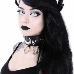 Restyle Hair Accessories Gothic Headpiece Satan Horns Sinister Headband