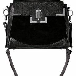 Restyle Purses & Handbags Gothic Mallory Black PU Leather Handbag