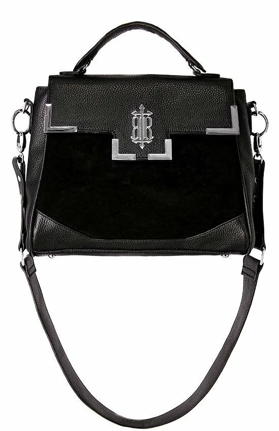 Restyle Purses & Handbags Gothic Mallory Black PU Leather Handbag 1 Restyle Purses & Handbags Gothic Mallory Black PU Leather Handbag