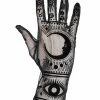 Restyle Gothic Mesh Gloves Moon Pattern Zodiac Signs Fortune Teller Gloves