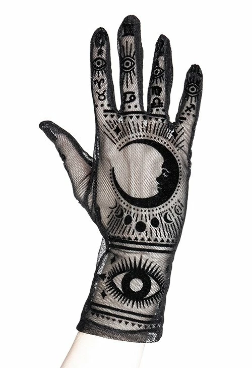 Restyle Gothic Mesh Gloves Moon Pattern Zodiac Signs Fortune Teller Gloves 1 Restyle Gothic Mesh Gloves Moon Pattern Zodiac Signs Fortune Teller Gloves
