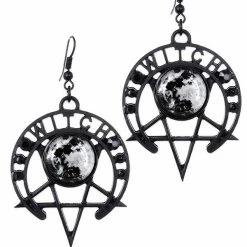 Restyle Gothic Moon Earrings